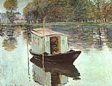 The Studio Boat by Claude Monet